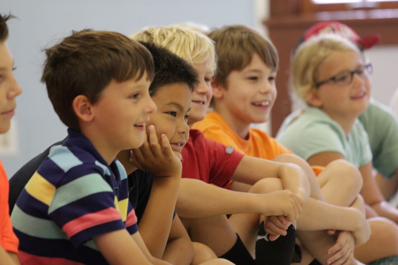 Children in a magic class